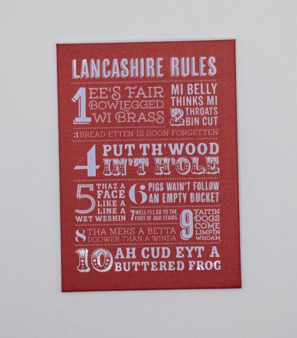 Lancashire Rules Magnet