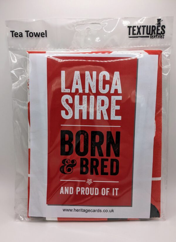 Lancashire Born & Bred Tea Towel