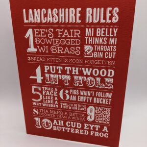 Lancashire Rules Greeting Card