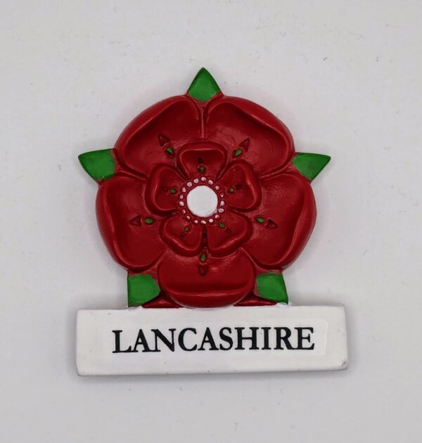 Lancashire Red Rose 3D Magnet