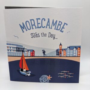 LYN Morecambe Seas The Day Greetings Card, Front